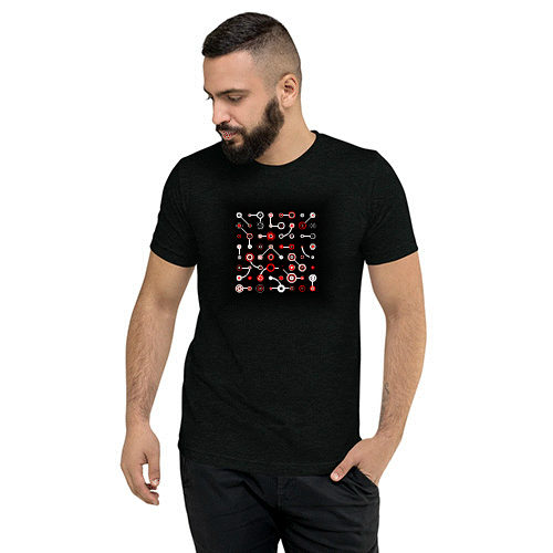 Cheeky Art - unisex tri-blend t-shirt
