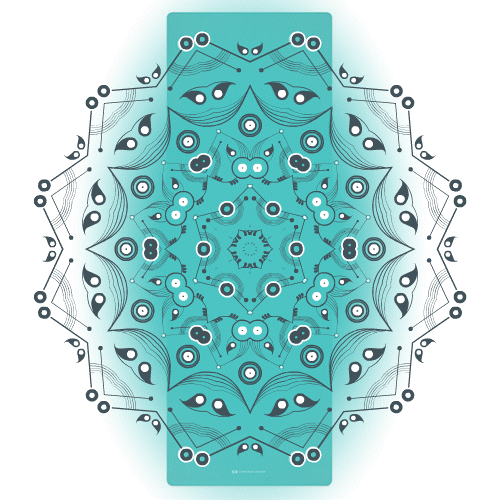 Turquoise Mandala - Yoga Mat