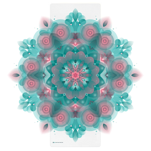 Jade Bloom Mandala - Yoga Mat
