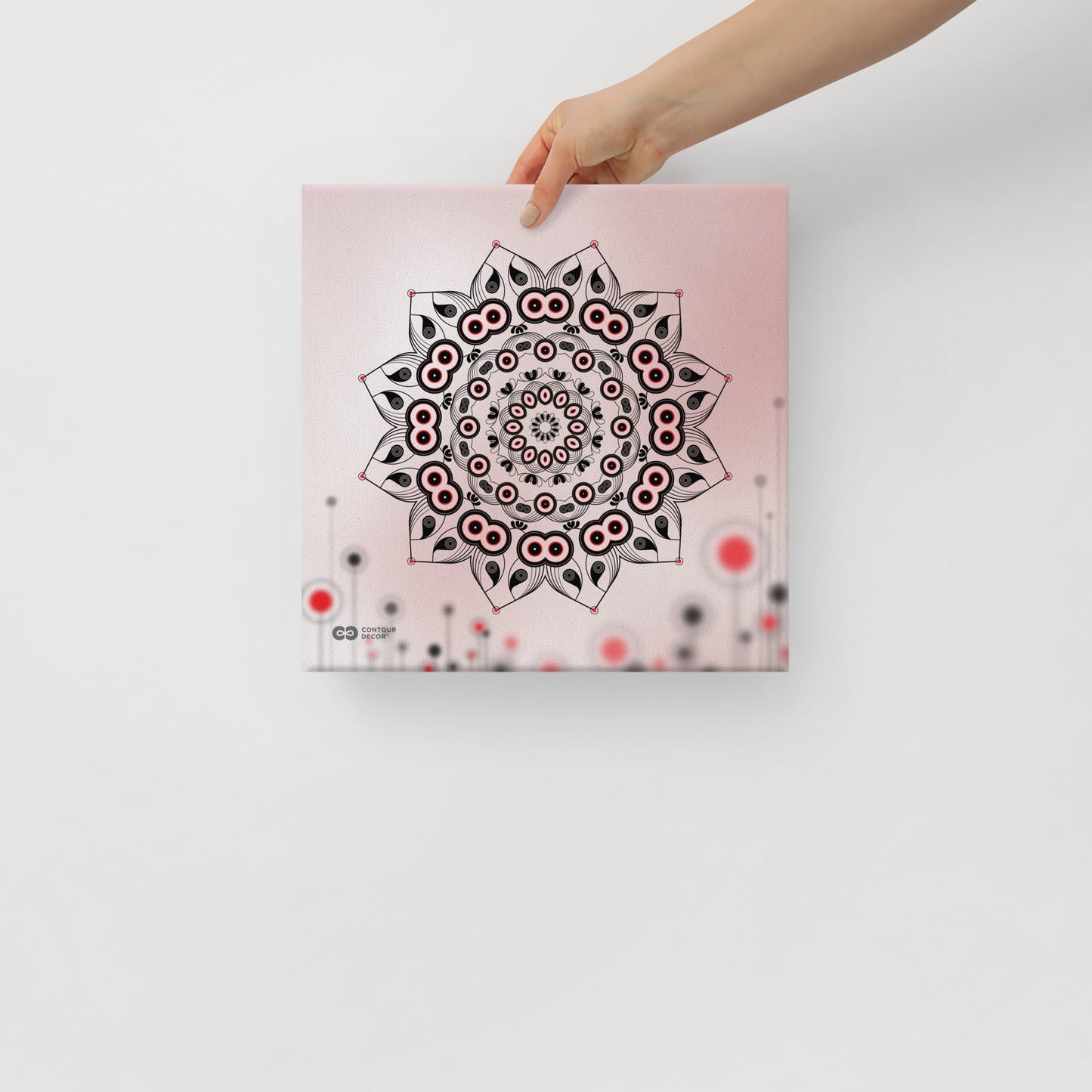 Mandala Pink Lotus - Thick Canvas