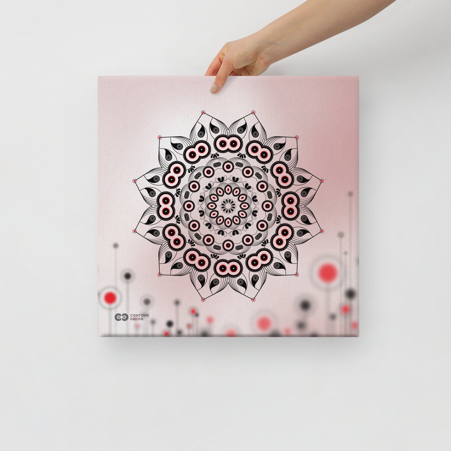 Mandala Pink Lotus - Thick Canvas