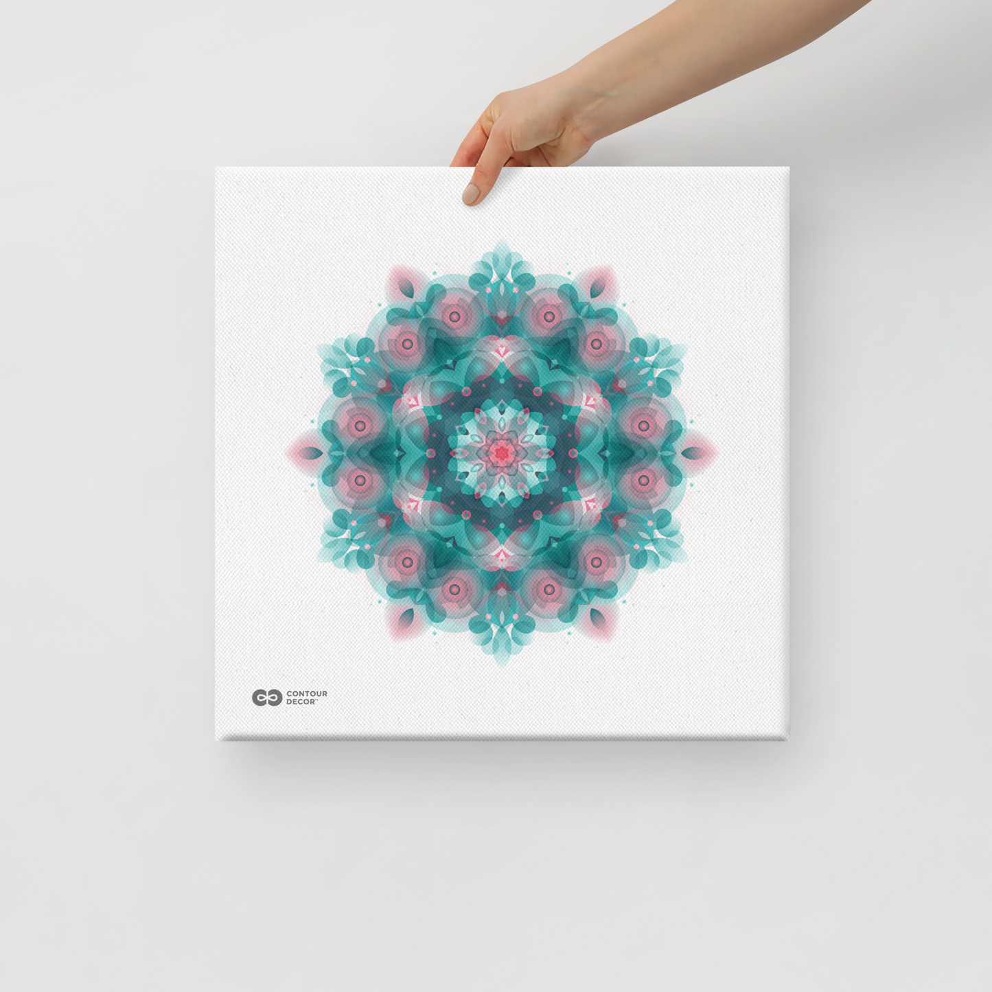Mandala Jade Bloom - Thick Canvas