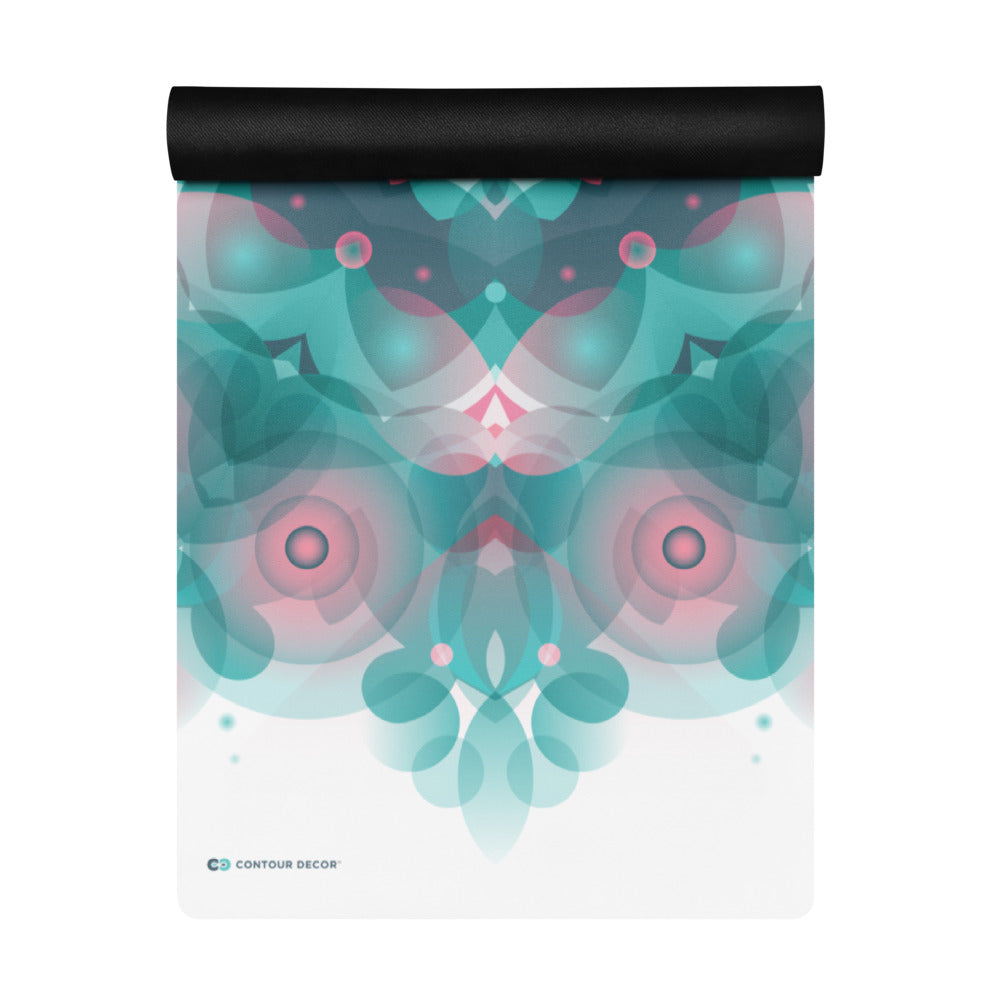Jade Bloom Mandala - Yoga Mat