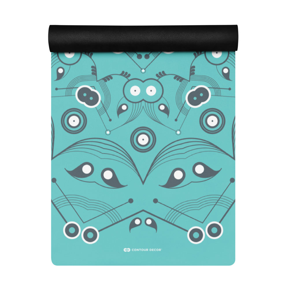 Turquoise Mandala - Yoga Mat