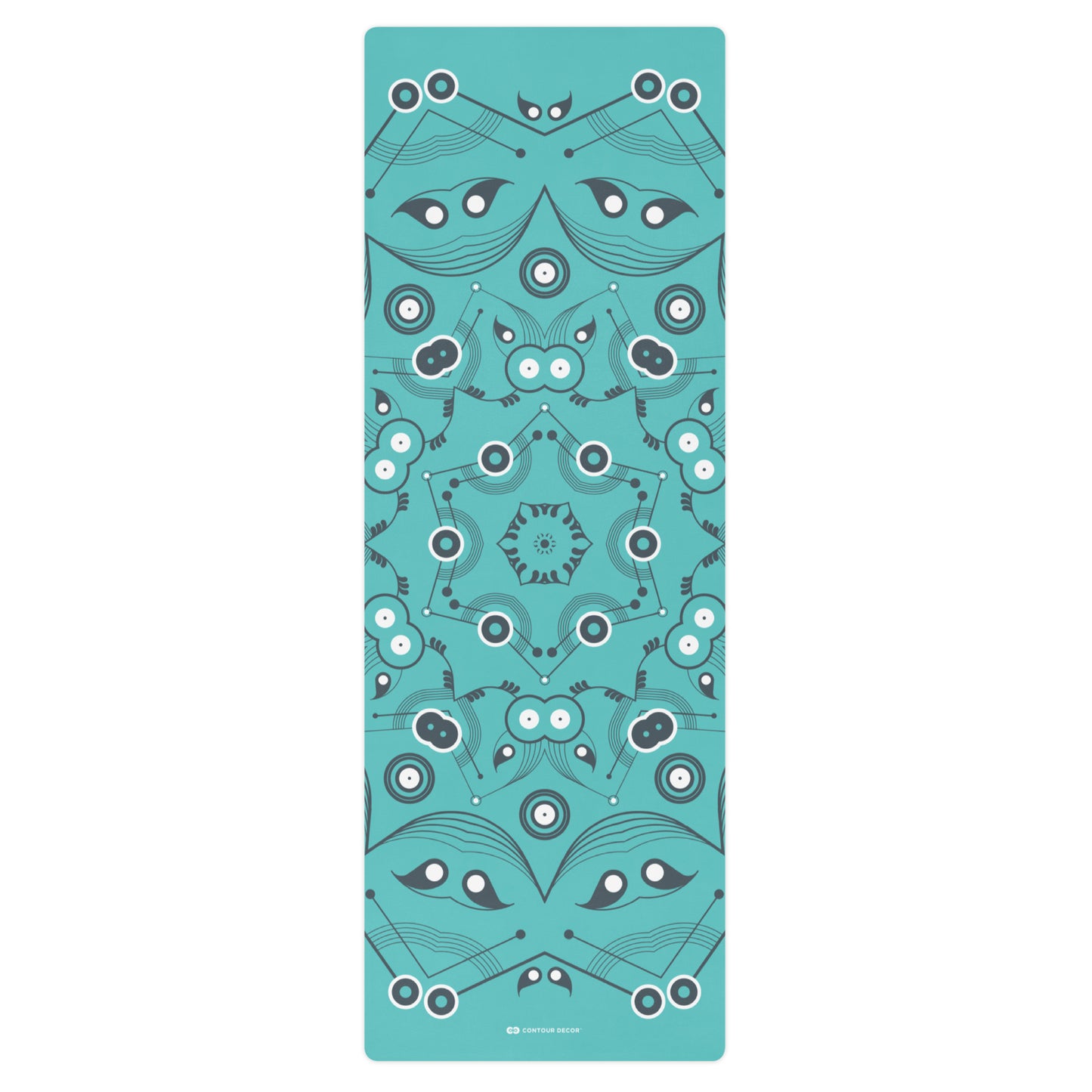 Turquoise Mandala - Yoga Mat