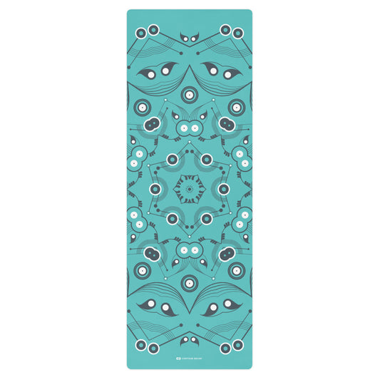 Turquoise Mandala - Yoga Mat