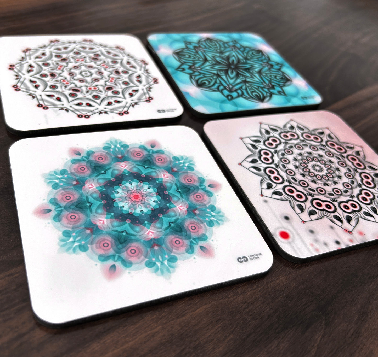 Mandala Coasters - Set of 4