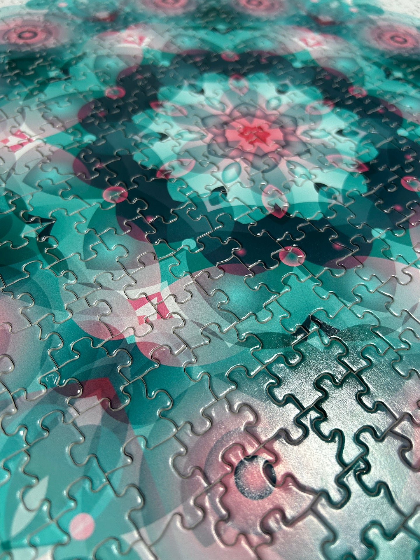 Jade Bloom Mandala - Jigsaw Puzzle