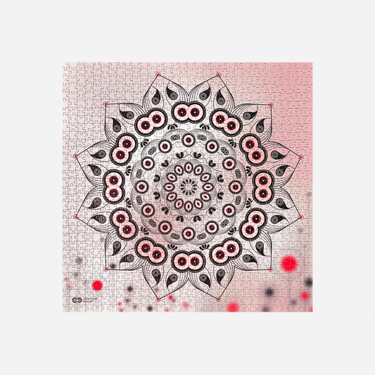 Pink Lotus Mandala - Jigsaw Puzzle