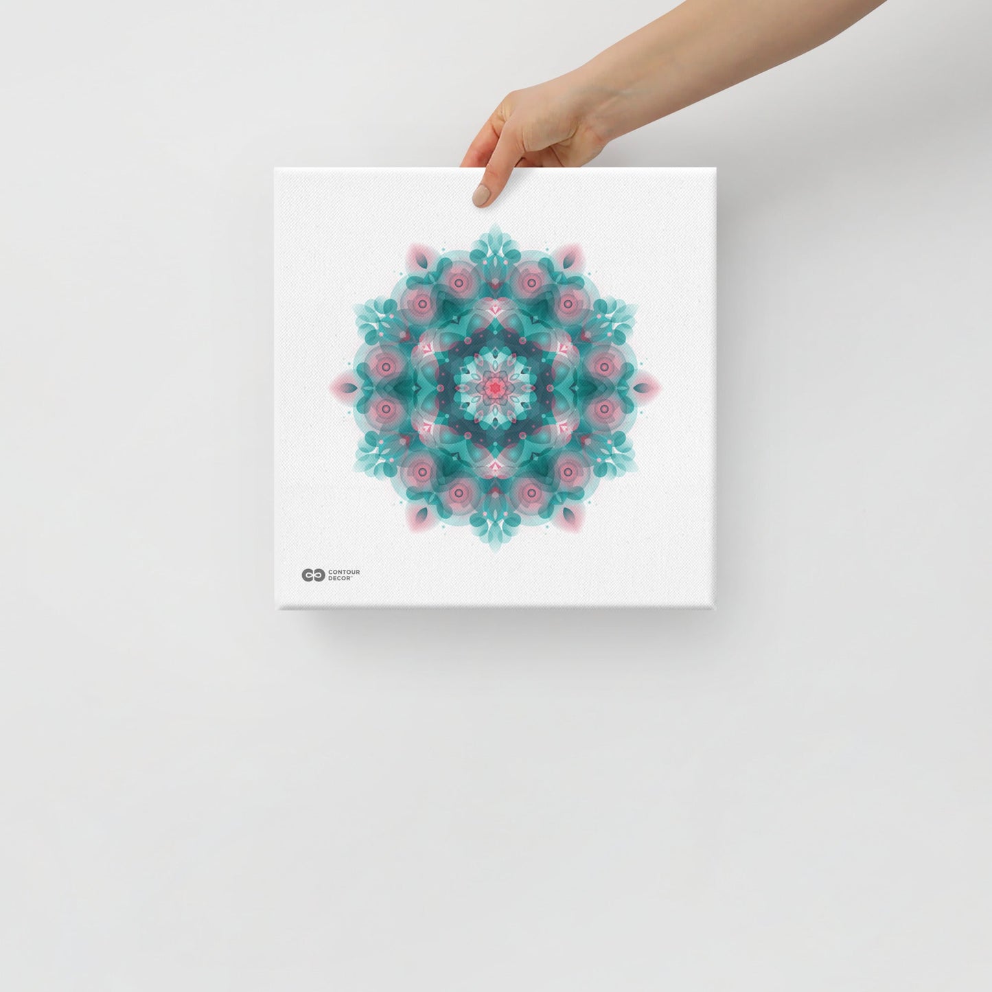 Mandala V Pink Emerald - Thick Canvas