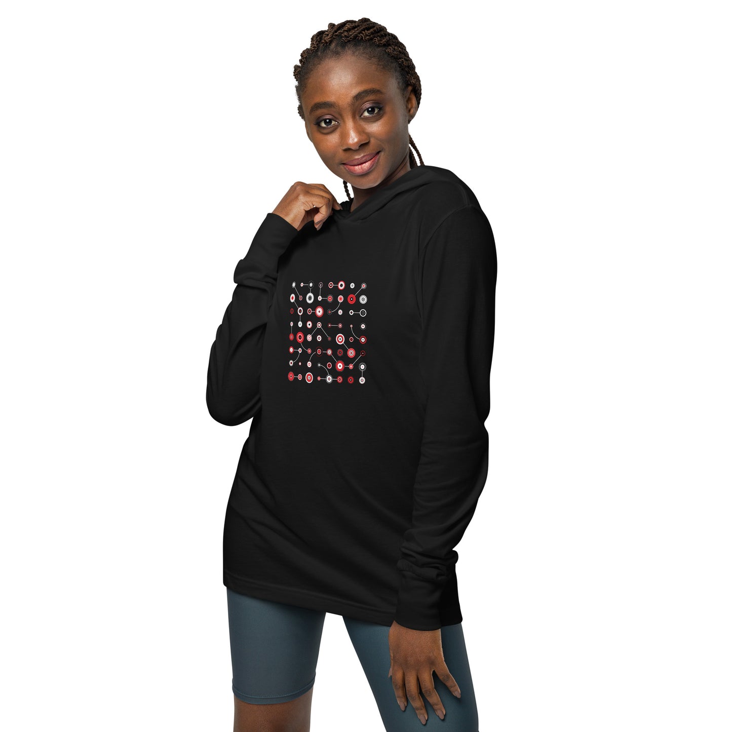 Cheeky Art - unisex hooded long-sleeve tee