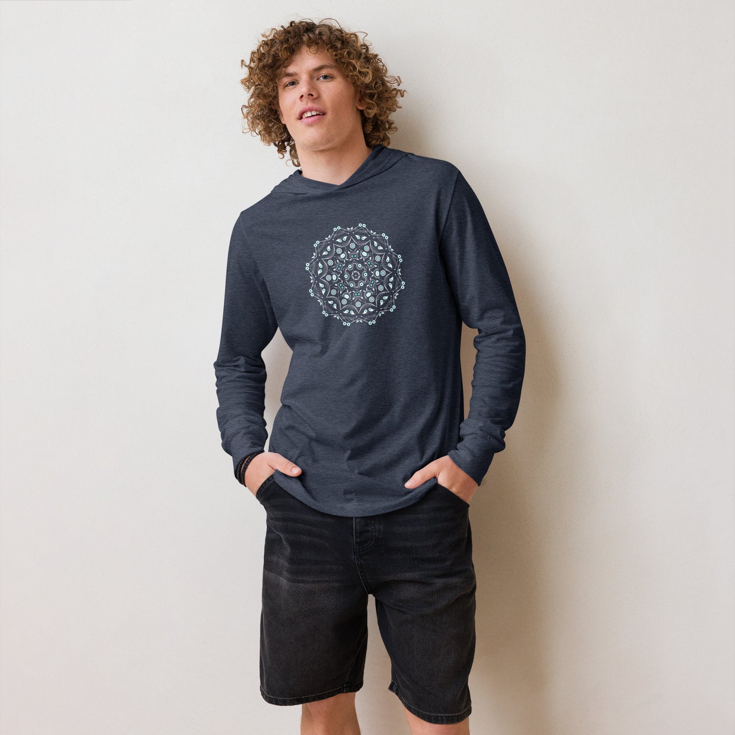 Mandala I - unisex hooded long-sleeve tee