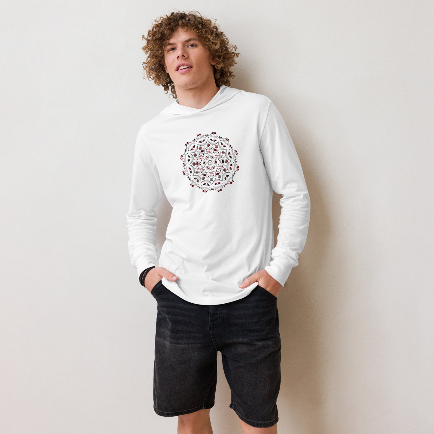 Mandala I - unisex hooded long-sleeve tee