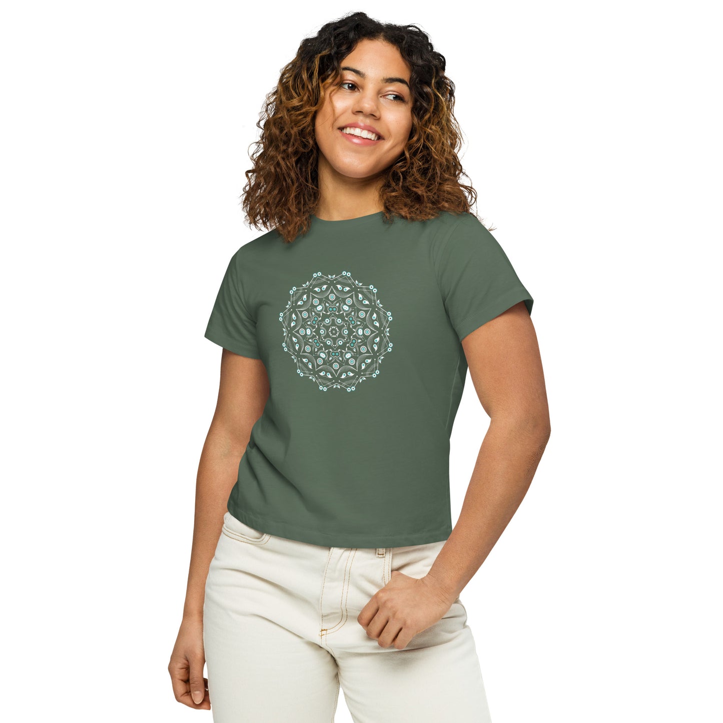 Mandala I - women’s high-waisted t-shirt