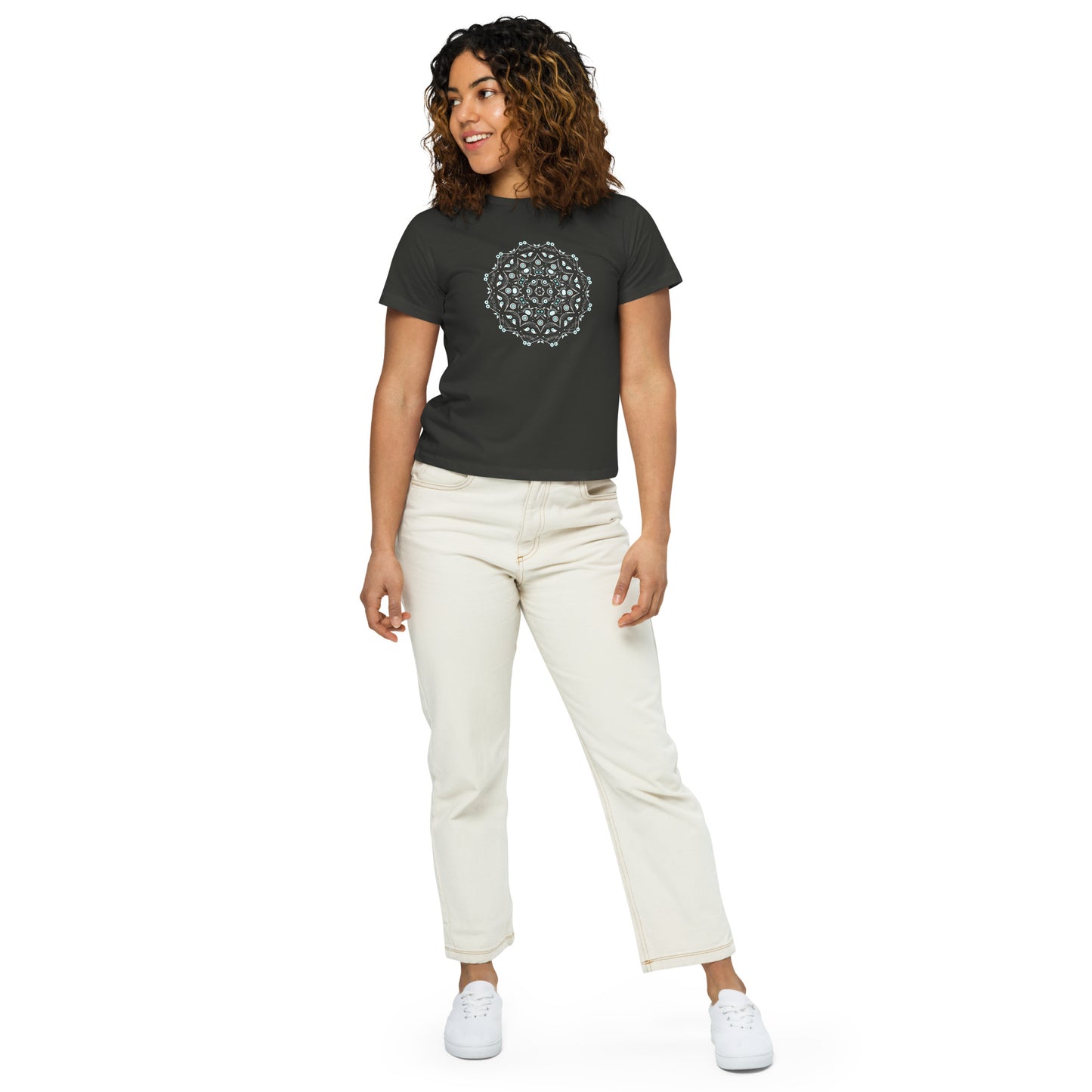 Mandala I - women’s high-waisted t-shirt