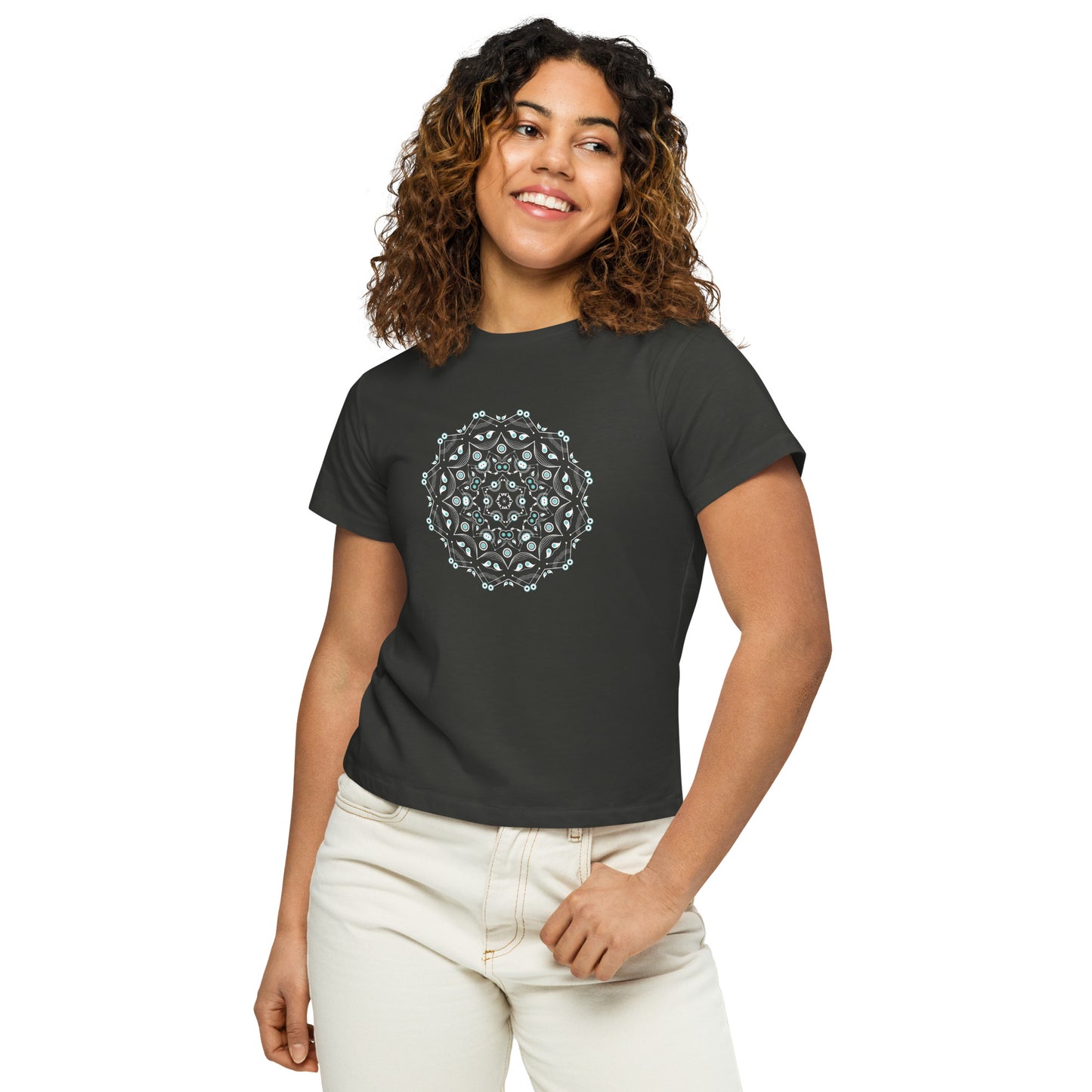 Mandala I - women’s high-waisted t-shirt