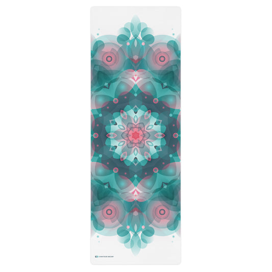 Yoga mat - Mandala V Pink Emerald